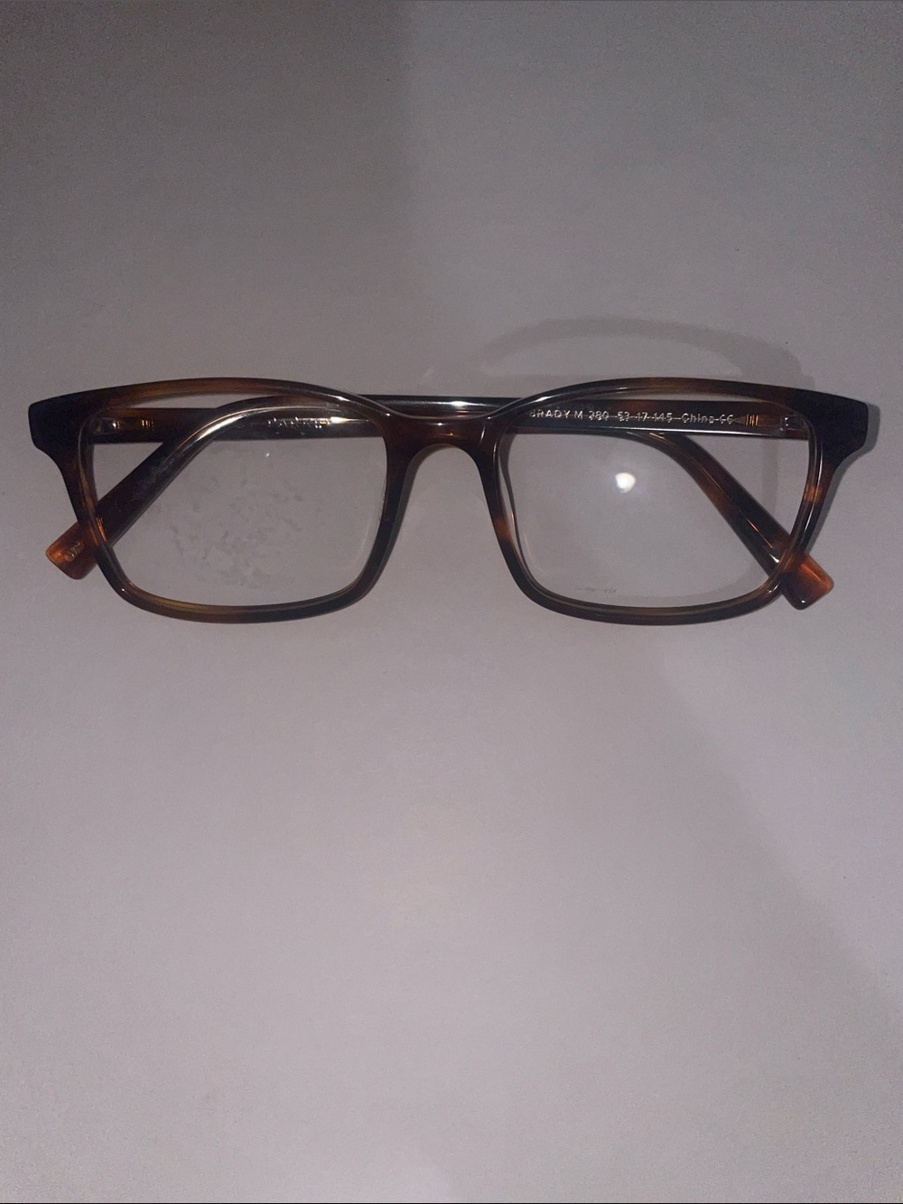 Warby Parker Brady sugar maple